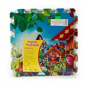 Коврик-пазл Теремок, 8 сегментов (Играем Вместе, FS-TEREMsim)